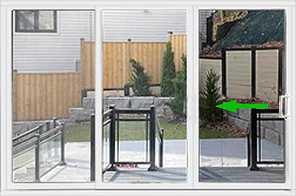 Patio Sliding Doors-3 Panel 80" Tall-All White