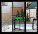 Patio Sliding Doors-3 Panel 80" Tall-Black Exterior-1