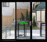Patio Sliding Doors-3 Panel 80" Tall-Black Exterior