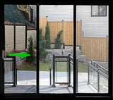 Patio Sliding Doors-3 Panel 96" Tall-Black Exterior