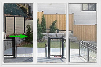 Patio Sliding Doors-3 Panel 80" Tall-All White