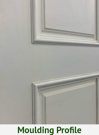 RAISED 2-PANEL DOOR "CAPRI" MOULDED-30" x 80" MINOR BLEMISH