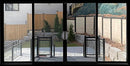 Patio Sliding Doors-4 Panel 80" Tall-Black Exterior-1