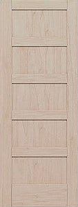 Shaker Doors 5-Panel Stain Grade Hemlock 30" x 80"