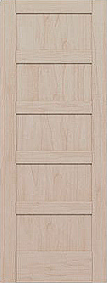 Shaker Doors 5-Panel Stain Grade Hemlock 30