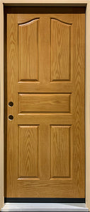FIBERGLASS 5-PANEL "CARMELLE" WOODGRAIN ENTRY DOOR 33"