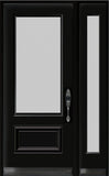 3/4 Lite Acid Etched Glass Entry Systems-One Sidelite
