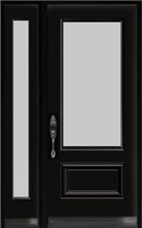 3/4 Lite Acid Etched Glass Entry Systems-One Sidelite-5