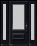 3/4 Lite Acid Etched Glass Entry Systems-Two Sidelites-5