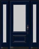 3/4 Lite Acid Etched Glass Entry Systems-Two Sidelites-1