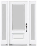 3/4 Lite Acid Etched Glass Entry Systems-Two Sidelites-2