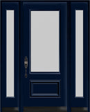 3/4 Lite Acid Etched Glass Entry Systems-Two Sidelites-4