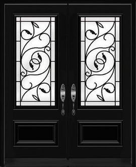 "Brela" Wrought Iron Design Double Entry Systems - 0