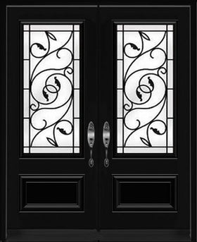 "Brela" Wrought Iron Design Double Entry Systems - 0