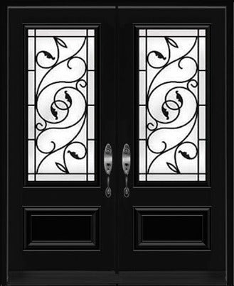 "Brela" Wrought Iron Design Double Entry Systems - 0