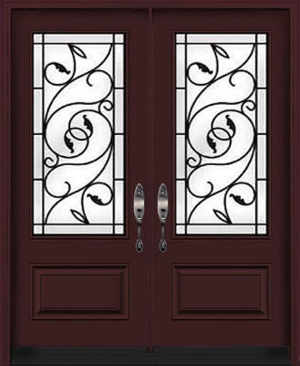 "Brela" Wrought Iron Design Double Entry Systems