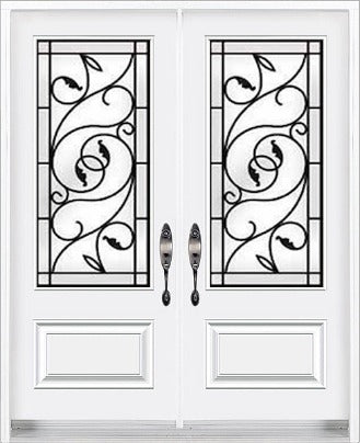 "Brela" Wrought Iron Design Double Entry Systems