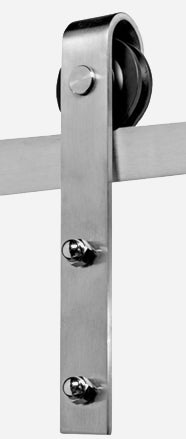 Bent Strap Barn Door Hardware Kit-Stainless Steel