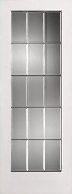 French Interior Doors Clear Beveled Glass with Caming.