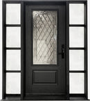 "Canterbury" Design Entry System with Divided Lite Sidelites-3