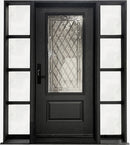 "Canterbury" Design Entry System with Divided Lite Sidelites-1