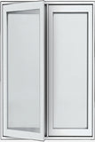 STANDARD 2-SECTION CASEMENT WINDOWS-WHITE