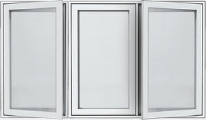 STANDARD 3-SECTION CASEMENT WINDOWS-WHITE
