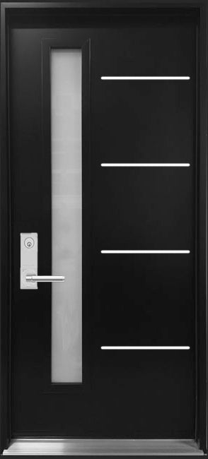 "Contempra-3" Design Modern Entry Doors