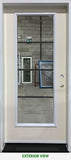 Fiberglass Entry Door-Full Length 4 Lite Style-36" x 80" Left Hinge