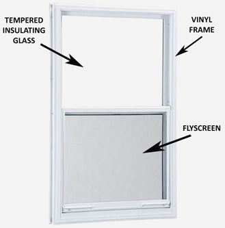 Economy Venting Door-Lite Window - Overall Size 22" x 38".