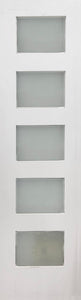 Shaker Door 5-Panel Diffused Glass 22" x 80"