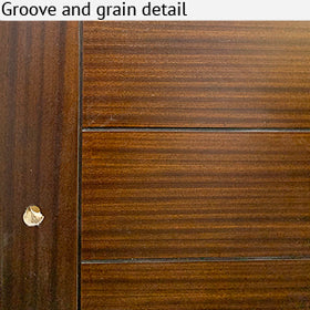 FLUSH GROOVED SOLID CORE DOOR MAHOGANY 30" X 96" - 0