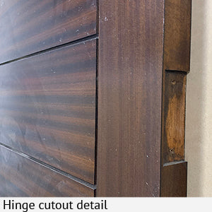 FLUSH GROOVED SOLID CORE DOOR MAHOGANY 30" X 96"