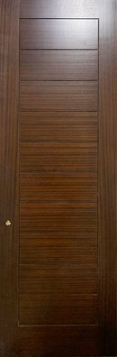 FLUSH GROOVED SOLID CORE DOOR MAHOGANY 30" X 96"-1