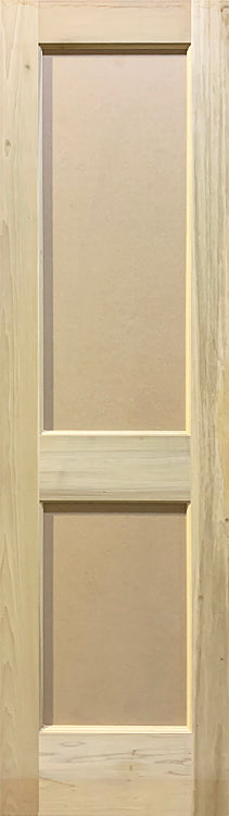 Flat Panel Style Door-2 Panel Design Poplar/MDF - 0