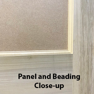 Flat Panel Style Door-2 Panel Design Poplar/MDF