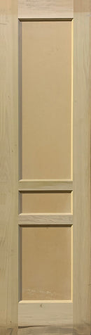 Flat Panel Style Doors-Poplar-3 Panel Design, 1 3/4" Thick-3