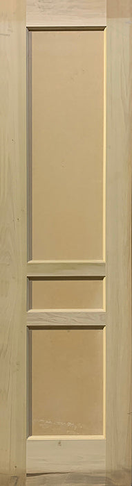 Flat Panel Style Doors-Poplar-3 Panel Design, 1 3/4" Thick