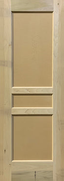 Flat Panel Style Doors-Poplar-3 Panel Design, 1 3/4" Thick-2