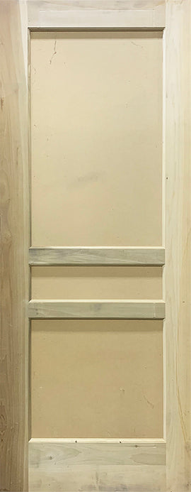 Flat Panel Style Doors-Poplar-3 Panel Design, 1 3/4" Thick
