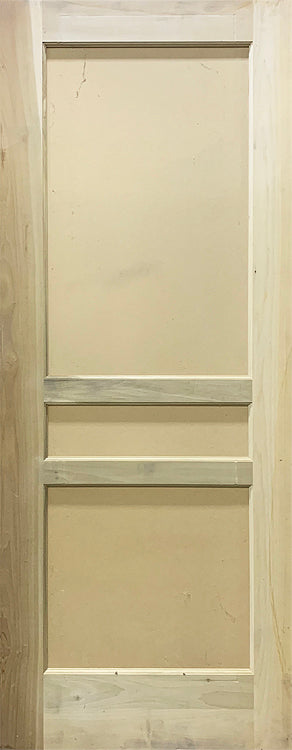 Flat Panel Style Doors-Poplar-3 Panel Design, 1 3/4" Thick