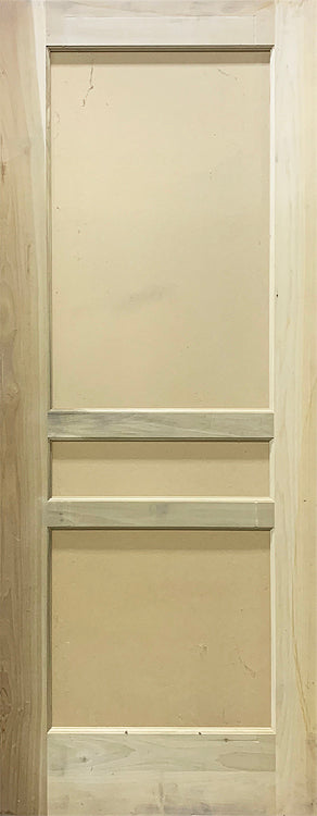 Flat Panel Style Doors-Poplar-3 Panel Design, 1 3/4
