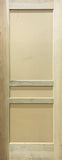 Flat Panel Style Doors-Poplar-3 Panel Design, 1 3/4" Thick