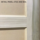 Flat Panel Door 4-Panel Design 28" x 84" x 1 3/4" Poplar-2