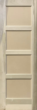Flat Panel Door 4-Panel Design 28" x 84" x 1 3/4" Poplar-1