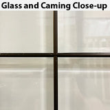 French 10-Lite Clear Beveled Glass Bronze Caming 24 x 80