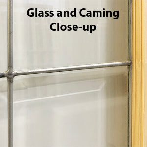 French 10-Lite Clear Beveled Glass Zinc Caming 26 x 80 ONE ONLY