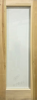 French 1-Lite Clear Beveled Glass Door 30" x 84" Poplar-1
