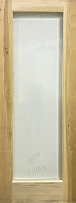 French 1-Lite Clear Beveled Glass Door 30