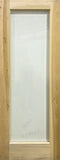 French 1-Lite Clear Beveled Glass Door 30" x 84" Poplar